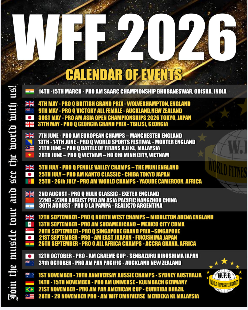 SCHEDULE – WFF