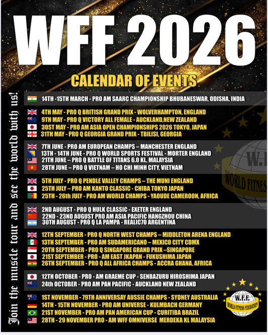 WFF Calendar of Events 2026